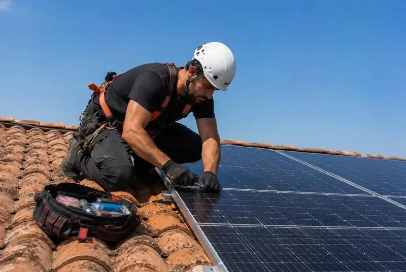 Maintenance et monitoring de panneaux solaires à Valromey-sur-Séran